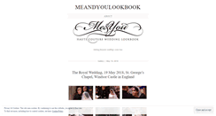 Desktop Screenshot of meandyoulookbook.wordpress.com