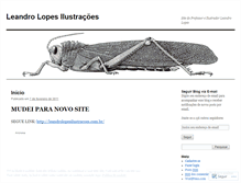 Tablet Screenshot of leandrolopesilustracoes.wordpress.com