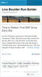 Mobile Screenshot of liveboulderrunbolder.wordpress.com