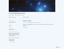 Tablet Screenshot of cryaloudandsparenot.wordpress.com