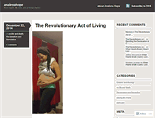Tablet Screenshot of analenahope.wordpress.com