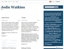 Tablet Screenshot of jodiewatkins.wordpress.com