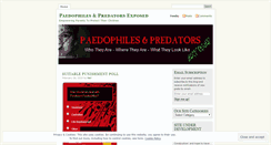 Desktop Screenshot of paedophiles.wordpress.com