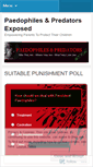 Mobile Screenshot of paedophiles.wordpress.com