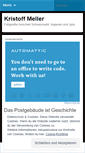 Mobile Screenshot of kristoffmeller.wordpress.com