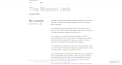 Desktop Screenshot of mutantjedi.wordpress.com