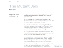 Tablet Screenshot of mutantjedi.wordpress.com