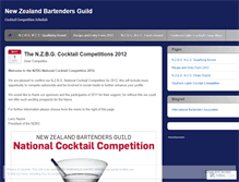 Tablet Screenshot of nzbartendersguild.wordpress.com