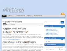 Tablet Screenshot of millitech.wordpress.com