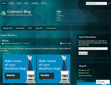 Tablet Screenshot of coleruiz.wordpress.com