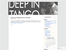Tablet Screenshot of deepintango.wordpress.com
