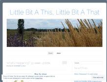 Tablet Screenshot of littlebitathisandthat.wordpress.com