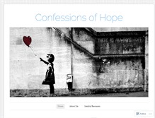 Tablet Screenshot of confessionsofhope.wordpress.com