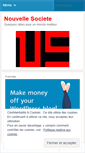 Mobile Screenshot of nouvellesociete.wordpress.com