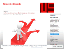 Tablet Screenshot of nouvellesociete.wordpress.com