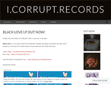 Tablet Screenshot of icorruptrecords.wordpress.com