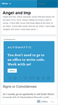 Mobile Screenshot of angelandimp.wordpress.com