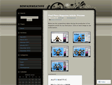 Tablet Screenshot of benfairweather.wordpress.com