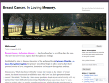 Tablet Screenshot of breastcancerinlovingmemory.wordpress.com