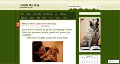 Desktop Screenshot of candythedog.wordpress.com