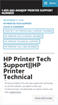 Mobile Screenshot of hpprintersupportcontactnumber.wordpress.com