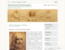 Tablet Screenshot of intelligenza.wordpress.com