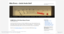 Desktop Screenshot of mikeriversaudio.wordpress.com