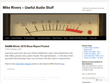 Tablet Screenshot of mikeriversaudio.wordpress.com