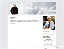 Tablet Screenshot of drwentz.wordpress.com