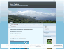 Tablet Screenshot of lovemantras.wordpress.com