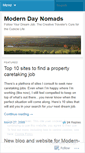 Mobile Screenshot of moderndaynomads.wordpress.com