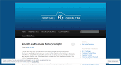 Desktop Screenshot of footballgibraltar.wordpress.com
