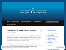 Tablet Screenshot of footballgibraltar.wordpress.com