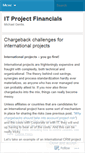 Mobile Screenshot of itprojectfinancials.wordpress.com