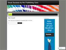 Tablet Screenshot of bookreviewguru.wordpress.com