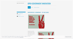 Desktop Screenshot of opengovnetwork.wordpress.com