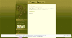 Desktop Screenshot of foresttemple.wordpress.com