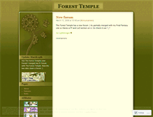 Tablet Screenshot of foresttemple.wordpress.com