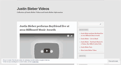 Desktop Screenshot of jbiebervideo.wordpress.com