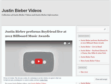 Tablet Screenshot of jbiebervideo.wordpress.com