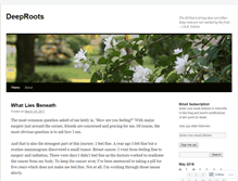 Tablet Screenshot of deepeningroots.wordpress.com