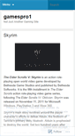 Mobile Screenshot of gamespro1.wordpress.com
