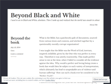 Tablet Screenshot of beyondbw.wordpress.com