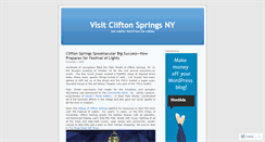 Desktop Screenshot of cliftonspringsny.wordpress.com