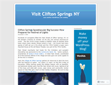 Tablet Screenshot of cliftonspringsny.wordpress.com