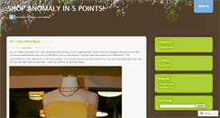 Desktop Screenshot of anomalyfivepoints.wordpress.com