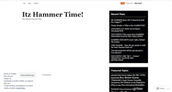 Desktop Screenshot of itzhammertime.wordpress.com