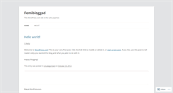 Desktop Screenshot of femiblogged.wordpress.com