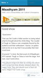 Mobile Screenshot of maadhyam2011.wordpress.com