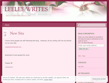 Tablet Screenshot of leeleegirl4.wordpress.com